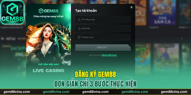 3 bước đăng ký sở hữu tài khoản cược