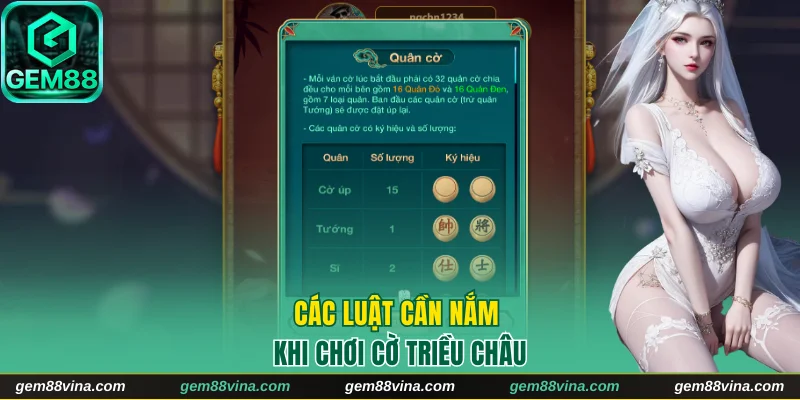 Các luật cần nắm khi chơi cờ Triều Châu