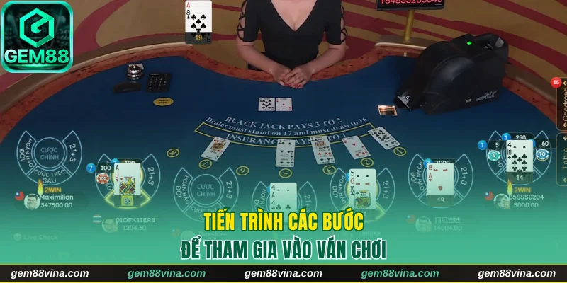 Tiến trình các bước chuẩn để tham gia vào ván chơi