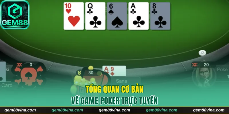 Tổng quan cơ bản về game poker trực tuyến